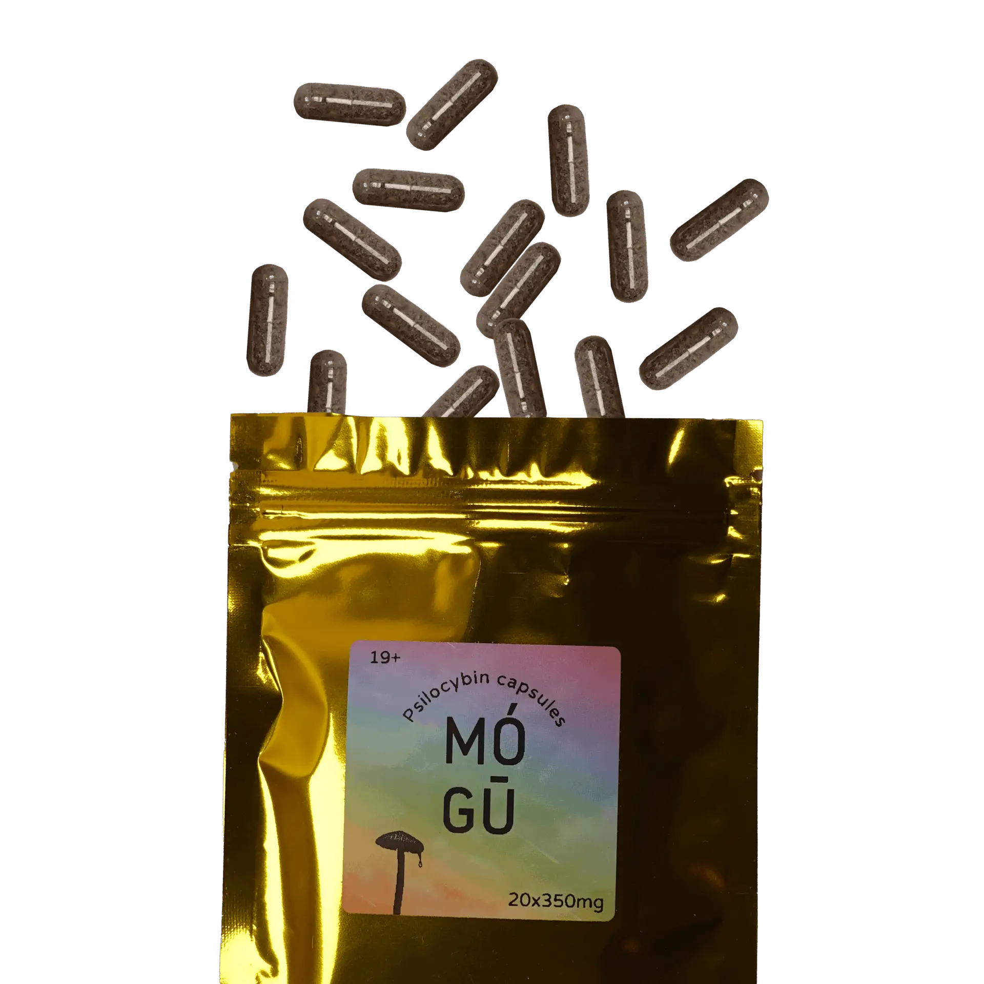 Magic Mushroom Capsules – 350mg – MOGU Psilocybin Co.